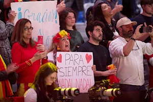 Rafael Nadal se despide de las canchas en Málaga