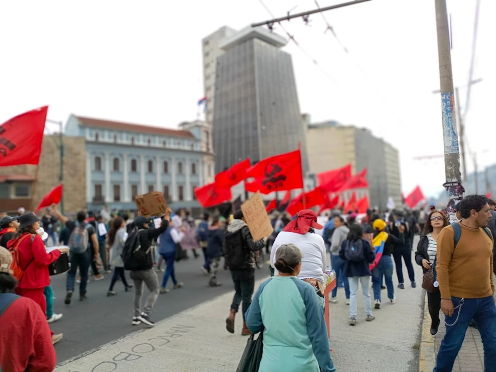 Ecuatorianos marcharán este jueves contra políticas de Noboa