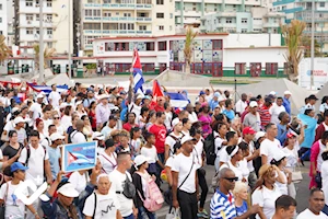 Histórica marcha: Cuba exigió en las calles cese al bloqueo estadounidense y salir de espuria lista de Estados terroristas