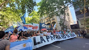 "La Patria no se vende": en Argentina realizaron una Jornada Federal de Lucha contra los ajustes de Javier Milei