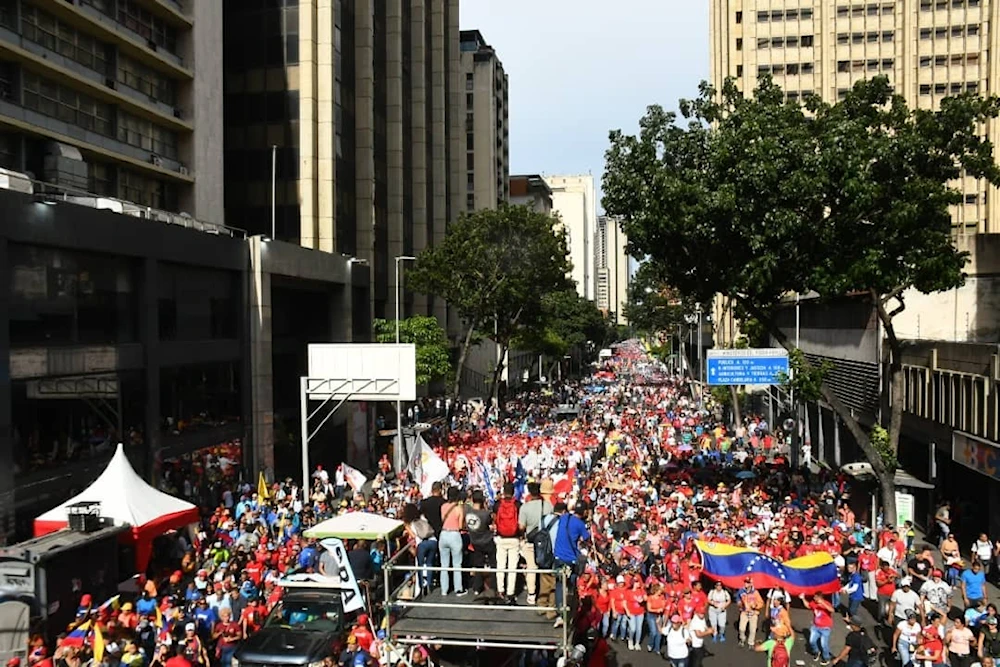 Fuerzas de pueblo revolucionario en Venezuela se movilizan por la paz