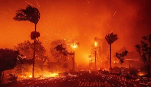 Histórico incendio en Los Ángeles, California  deja al menos 2 víctimas fatales y más de 1.000 estructuras destruidas